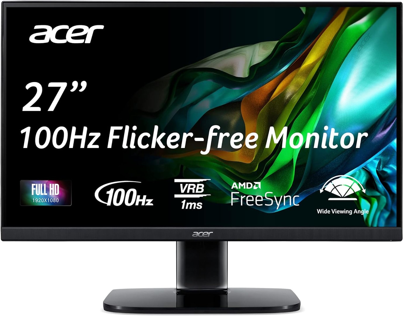 computadoras y laptops - Acer KB272 27 Pulgadas Full HD (1920x1080) AMD FreeSync 100Hz  1ms Iclinacion  1