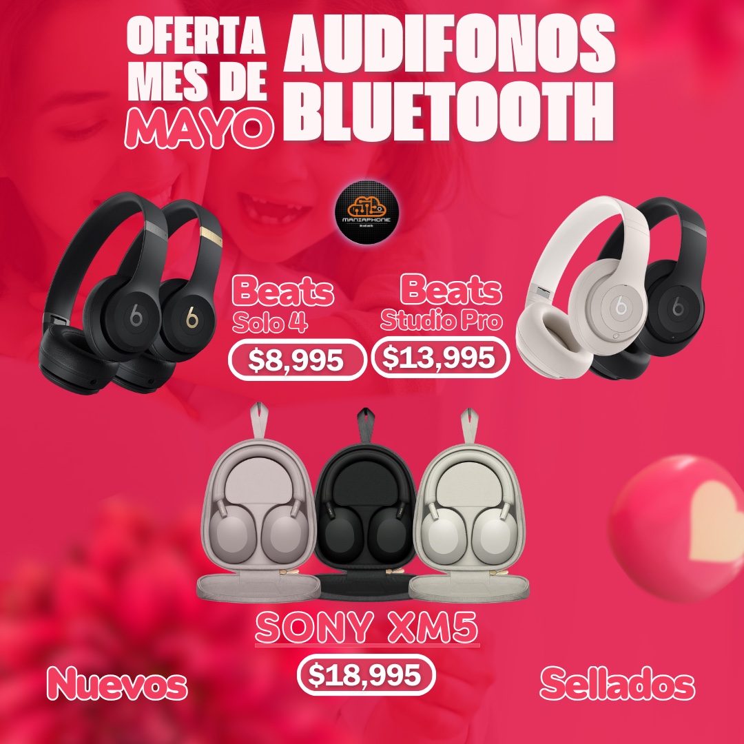 camaras y audio - Oferta de Mamá Audífonos Sony XM5, Beats Solo 4 & Beats Studio Pro  0