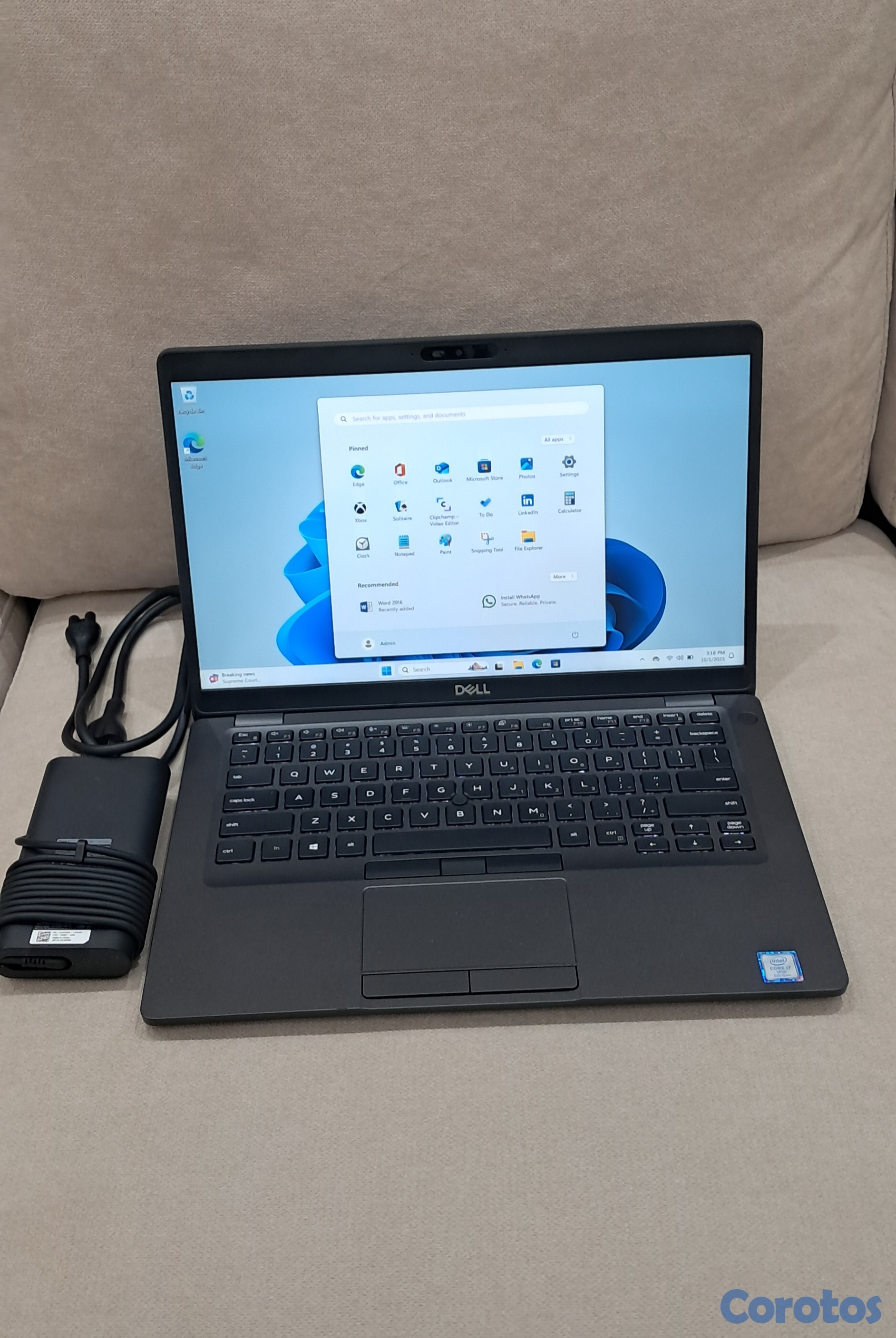 computadoras y laptops - Laptop Dell i7 512GB M2 nvme 32GB Ram Win 11 5
