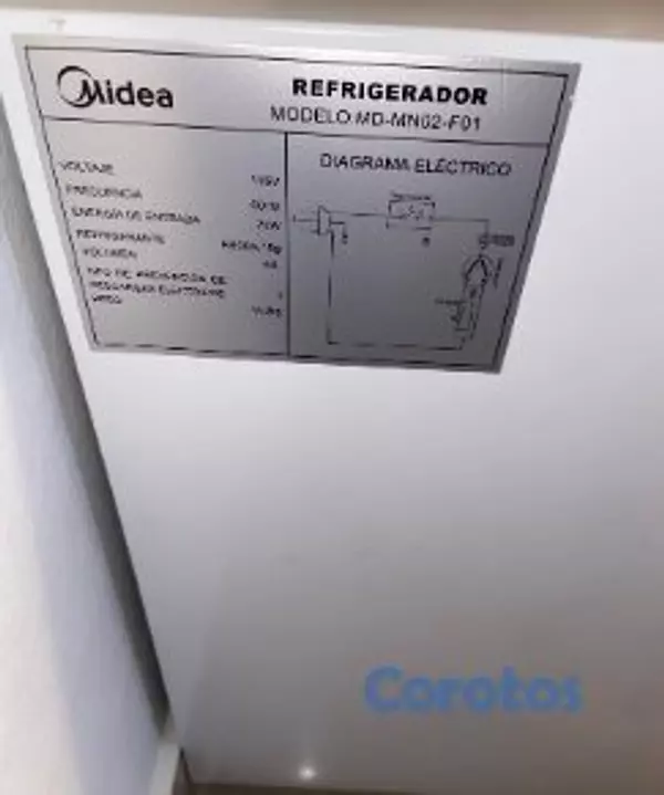 electrodomesticos - nevera ejecutiva marca midea 3