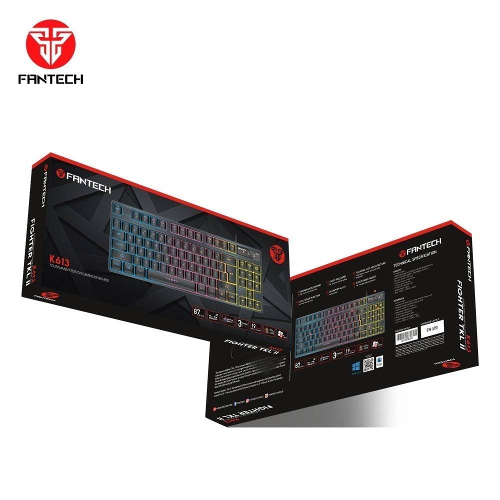 accesorios para electronica - Teclado Gaming Fantech K613 Fighter TKL II – RG