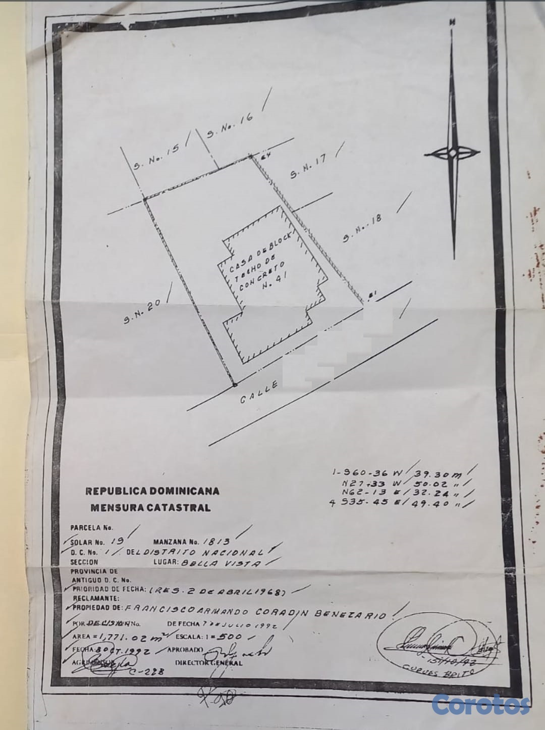 solares y terrenos - Solar en Bella Vista a paso de la Jimenez Moya