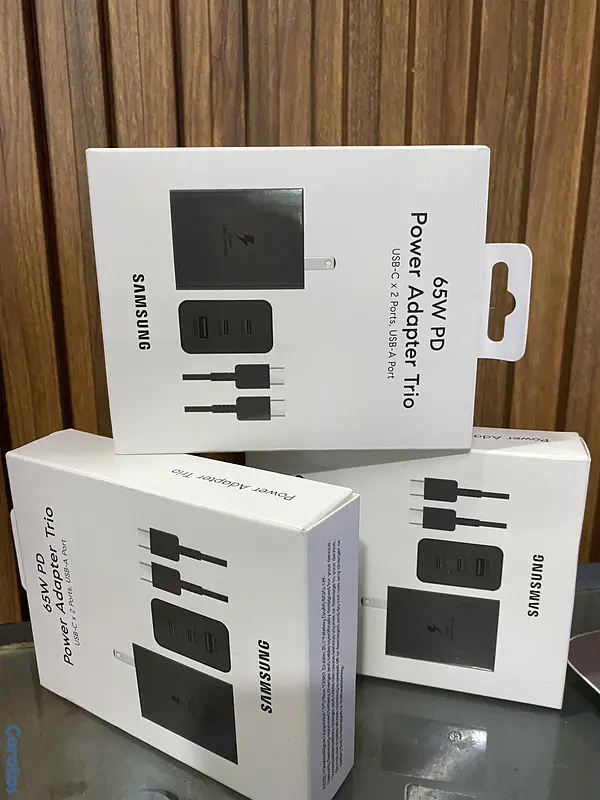 celulares y tabletas - cargador Samsung 3 salida usb tipo c 65W  4