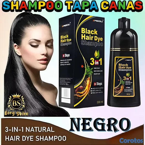 salud y belleza - SHAMPOO CUBRE CANAS | SHAMPOO TAPA CANAS | SHAMPOO TAPA CANAS 3 EN 1 |  3