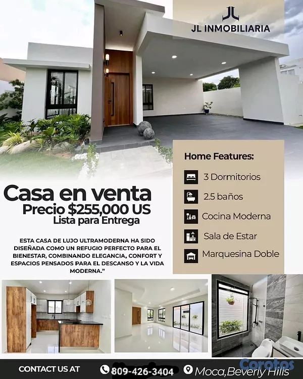 casas - Casa en venta totalmente, nueva lista para mudarse en Beverly Hills, Moca 🏡✨ 6