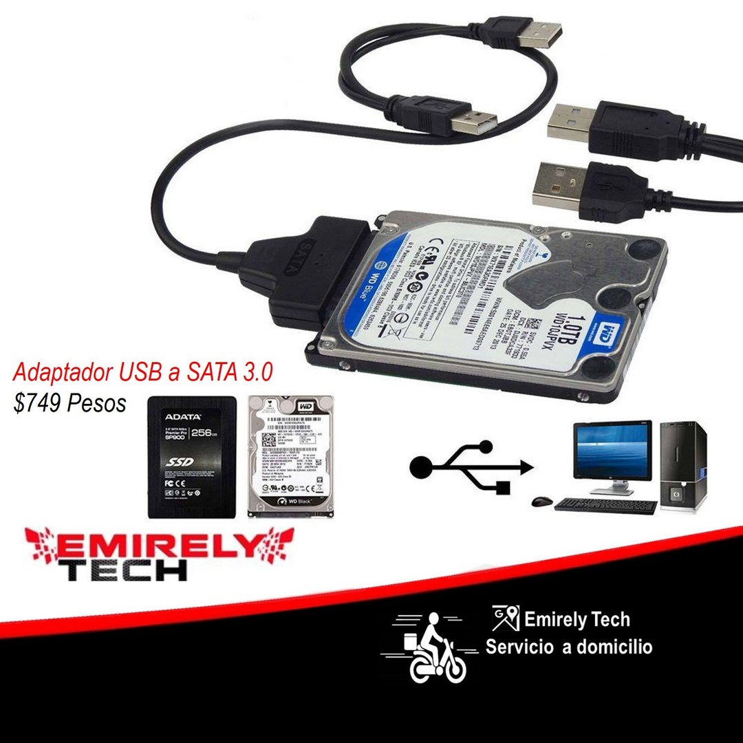otros electronicos - Cable Adaptador de USB a  Disco Duro SATA 3.0 Adaptador USB a SATA Conector USB 