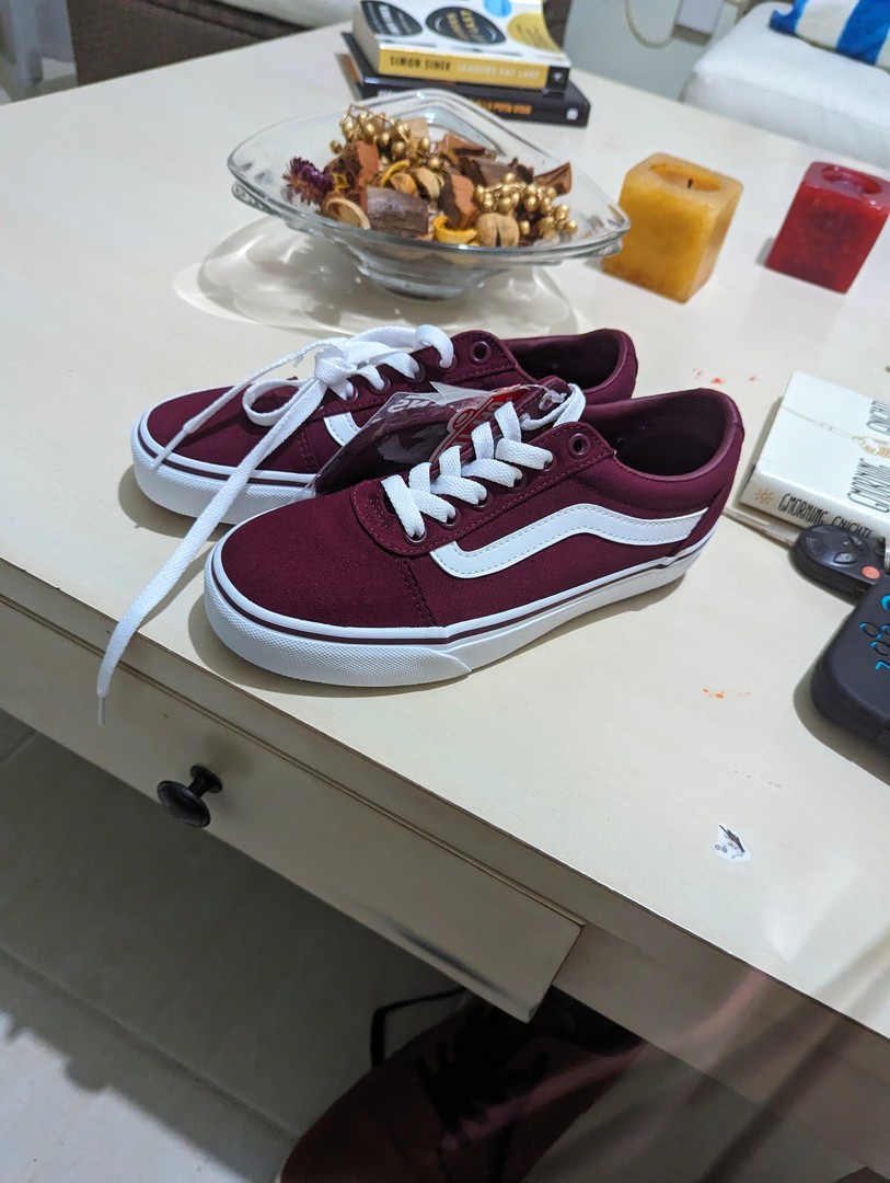 Vans tenis rojo vino hotsell