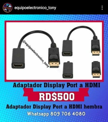 otros electronicos - Cable display por y óptico 1
