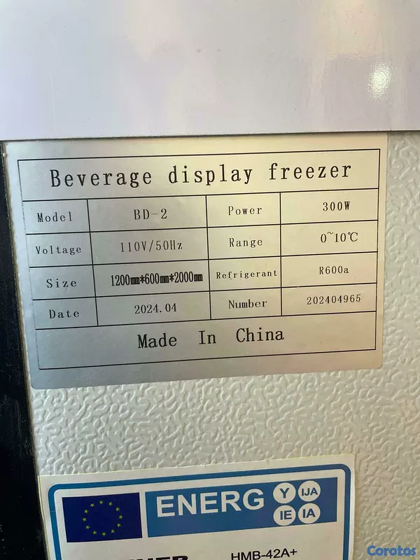 equipos profesionales - Freezer frizer refrigerador exhibidor de 2 puertas 2