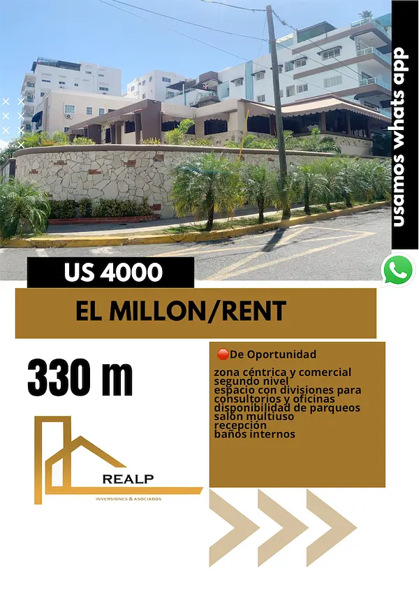 oficinas y locales comerciales - Propiedad comercial amplia en el millon  1