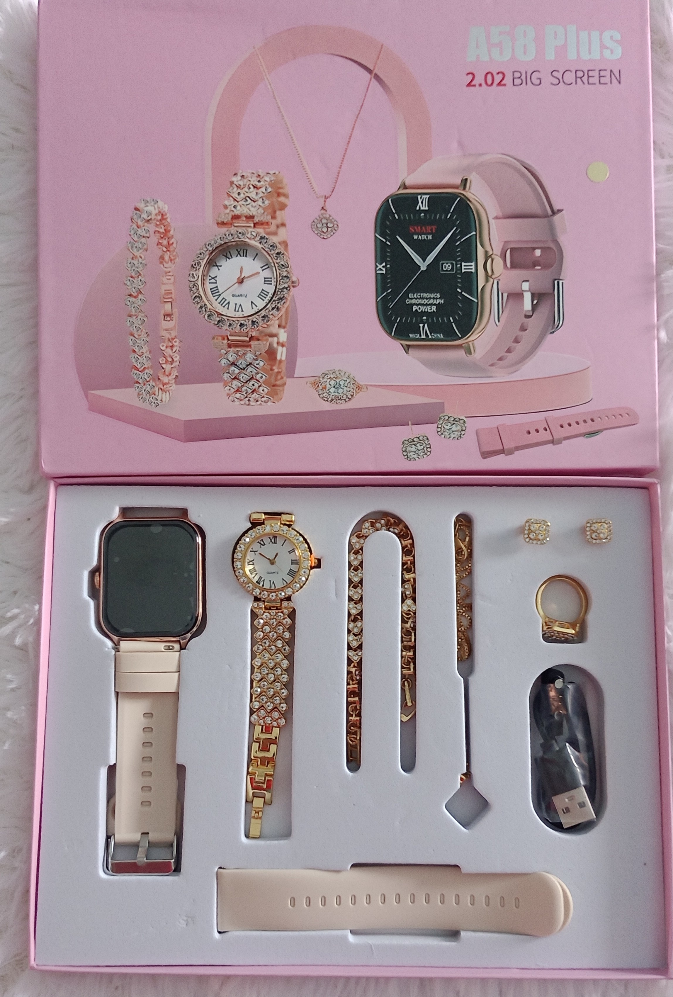 joyas, relojes y accesorios - Reloj inteligente, set 8 en 1.