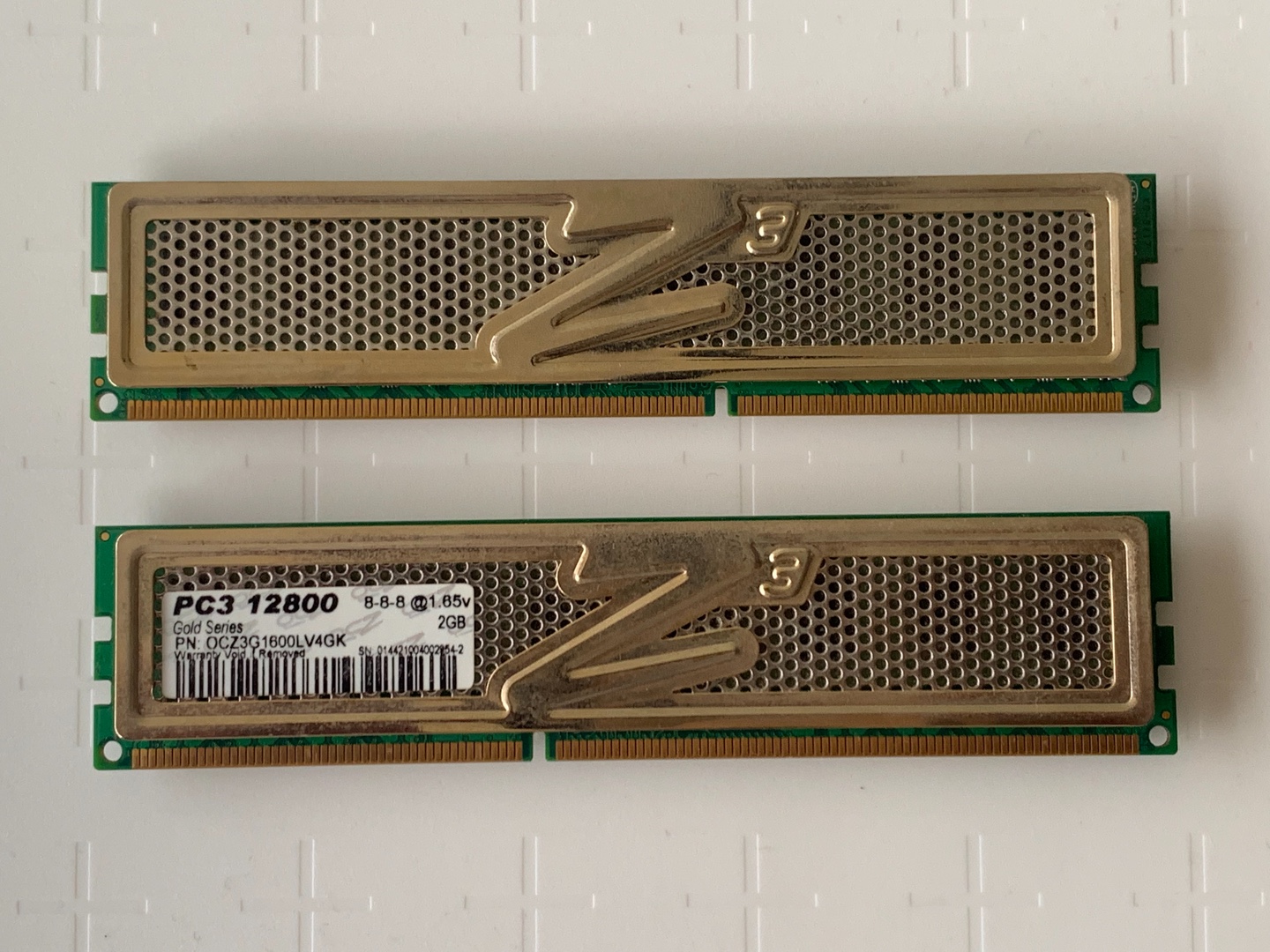 computadoras y laptops - OCZ Gold DDR3 4GB (2x2GB) PC3 12800 