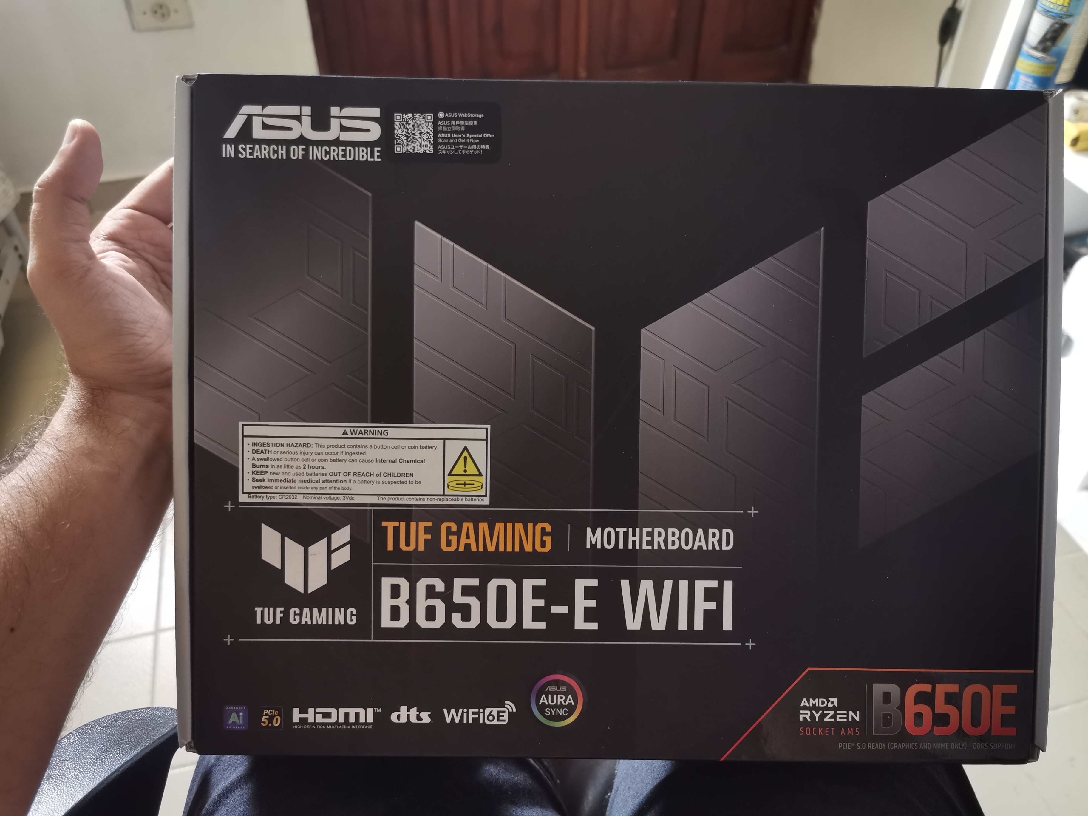 computadoras y laptops - Combo Ryzen 5 7600x3D, Asus B650-E Wifi TUF Gaming, 32 GB DDR5 RAM 6000Mhz CL36 4