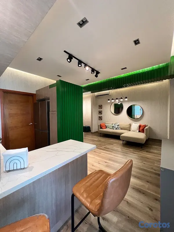 apartamentos - hermoso apartamento el alquiler en Evaristo morales totalmente amoblado  9