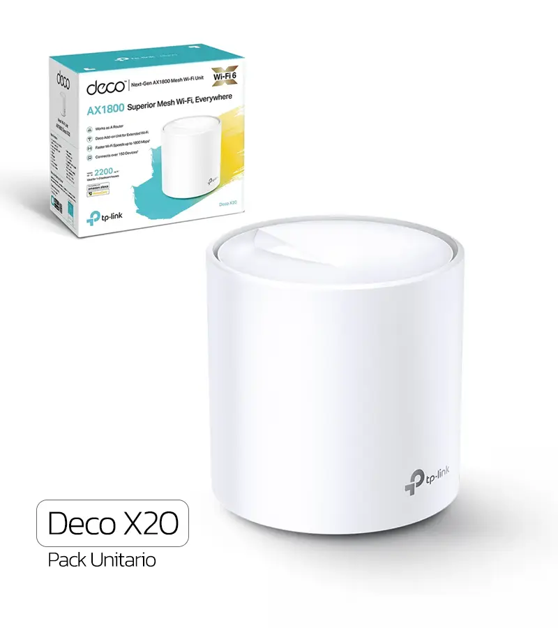 otros electronicos - ROUTER DECO X20(1-PACK) TP-LINK, AX1800, WI-FI 6 