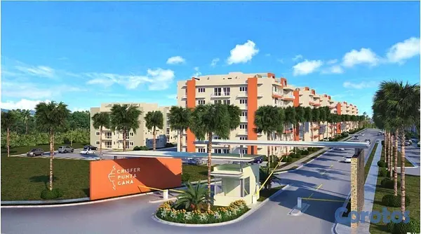apartamentos - Se renta apartamento sin muebles  de 2 habitaciones en Crisfer Punta cana  2
