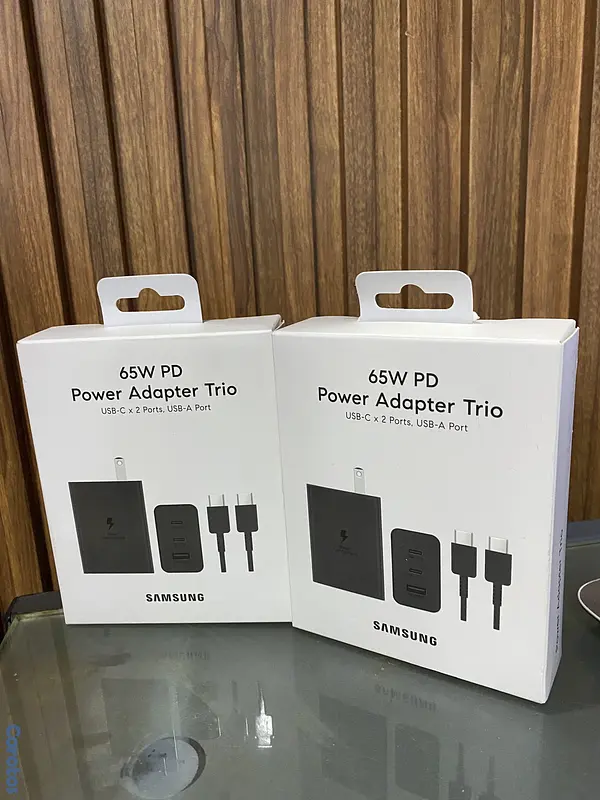 celulares y tabletas - cargador Samsung 3 salida usb tipo c 65W  2
