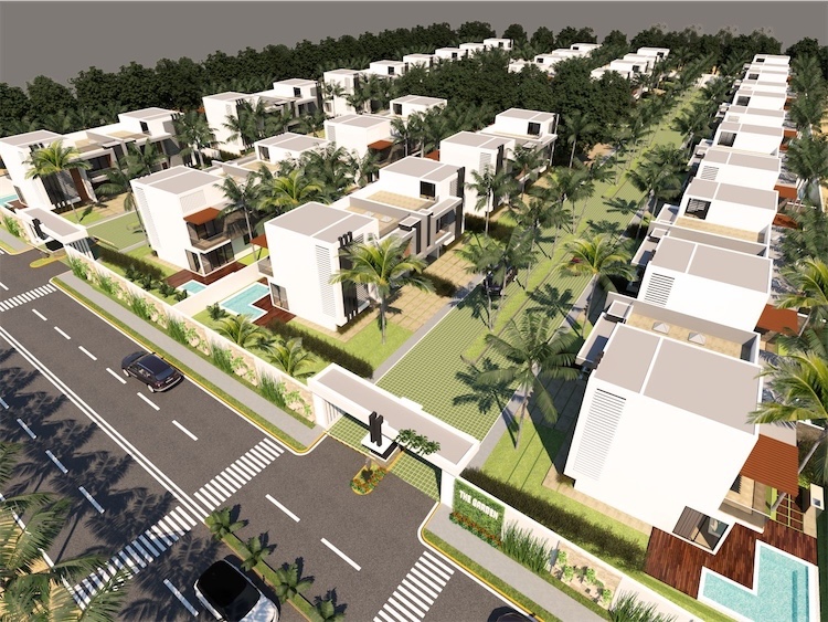 casas vacacionales y villas - Ventas de villas en downtown punta cana con 292mts 4