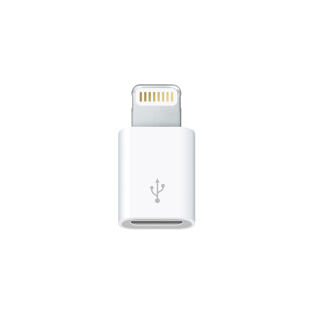 accesorios para electronica - Adaptador de micro USB V8 a conector lightning iPhone
 1