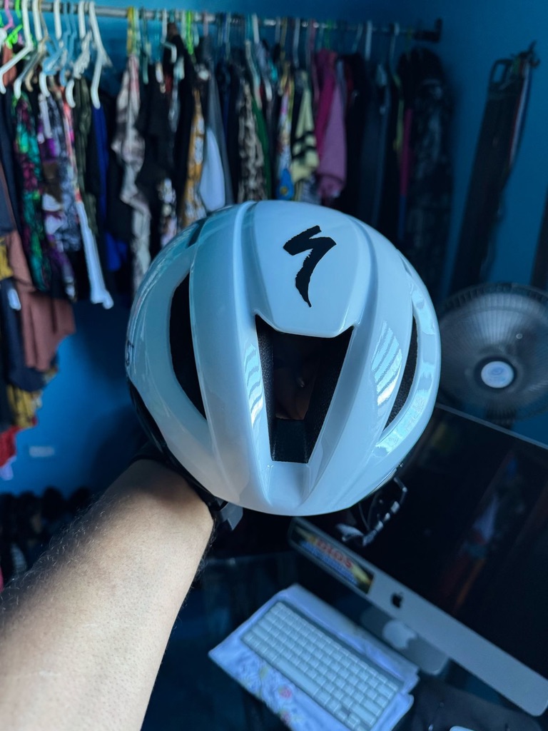 bicicletas y accesorios - CASCO S WORK DE CICLISMO.PROFESIONAL.SIZE M BLANCO