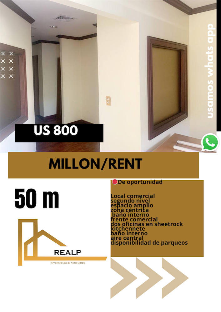oficinas y locales comerciales - Local céntrico en el millon 