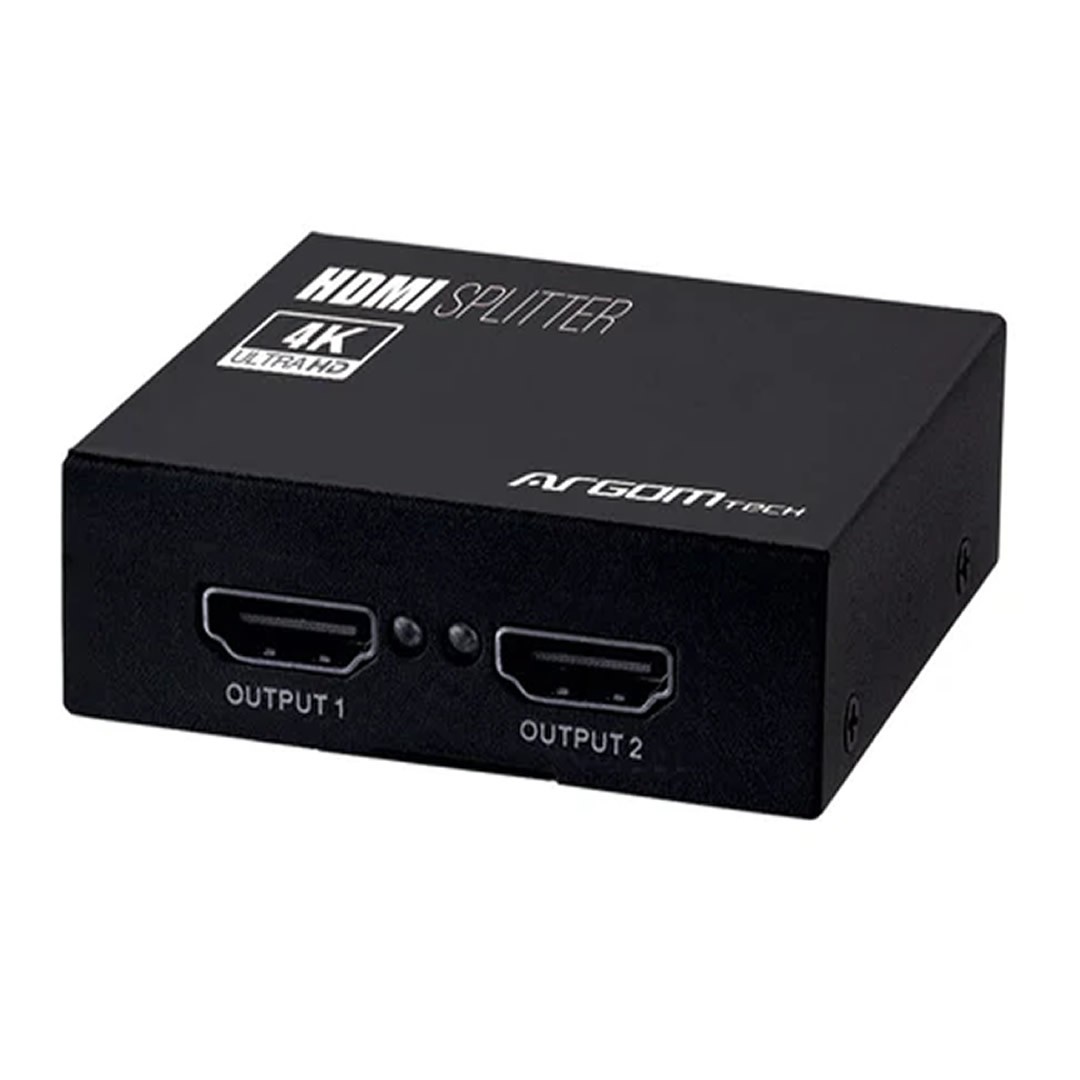 computadoras y laptops - SPLITTER ARGOM HDMI 2 PUERTOS 4K HD,1 entrada HDMI a 2 salidas HDMI Indicador LE 0