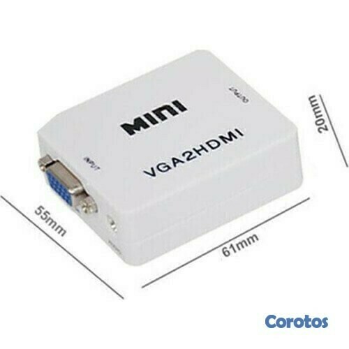 otros electronicos - Convertidor adaptador de VGA a HDMI 4