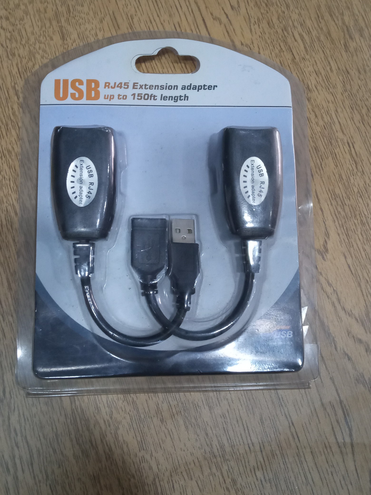 accesorios para electronica - Adaptador de extensión USB RJ45 de hasta 150 pies de longitud 0