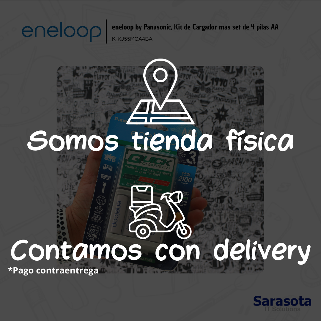 accesorios para electronica - Cargador con baterías recarcables AA Eneloop  3