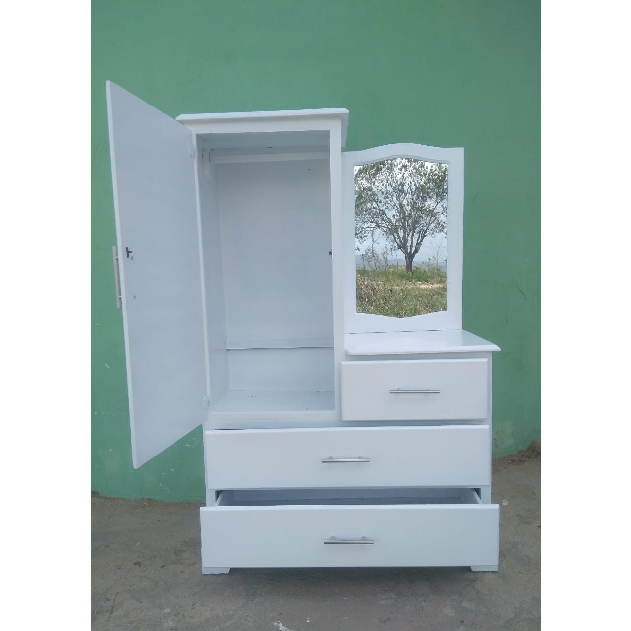 muebles - Gavetero para bebe en blanco  1