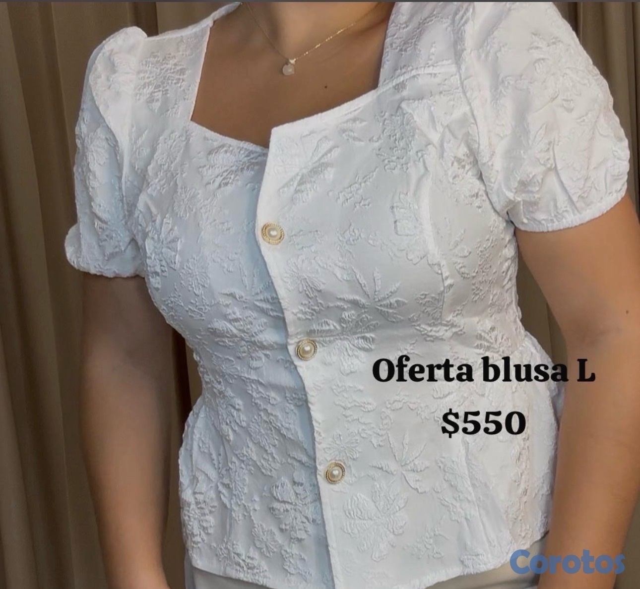 ropa para mujer - Blusas con brocado  3