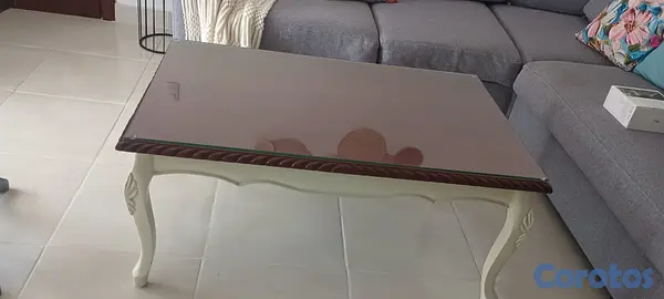 muebles y colchones - Mesa de Centro y mesa aux. Redonda 8