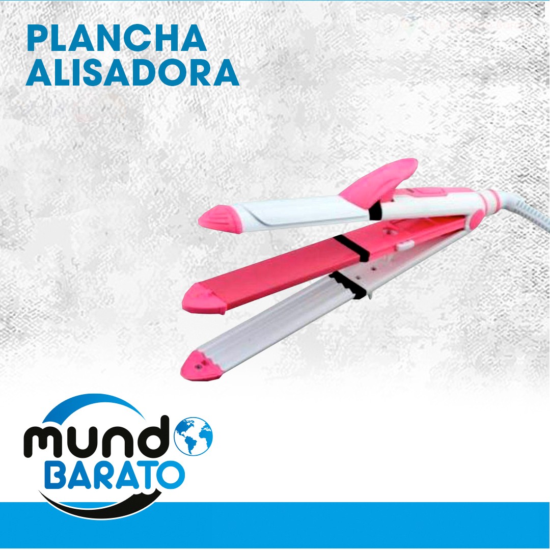 salud y belleza - Plancha Rizadora Y Alaciadora Nova 2 En 1 Pinza Rizador Enruladora 1