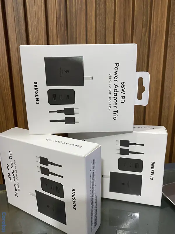 celulares y tabletas - cargador Samsung 3 salida usb tipo c 65W  3