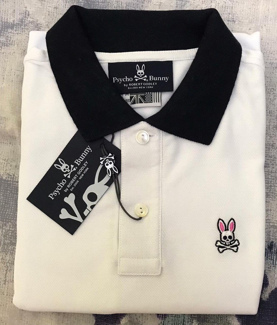 Psycho Bunny White Polo Shirt para niños