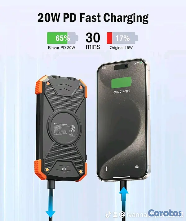otros electronicos - Cargador Portátil Para Celulares Y Tablets 5