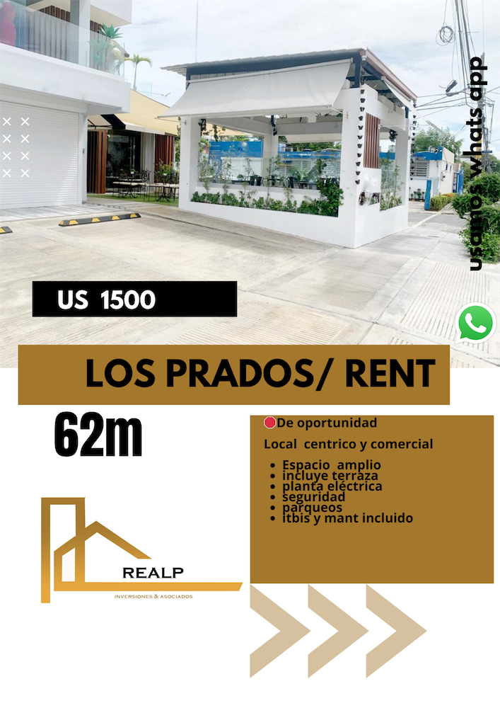 oficinas y locales comerciales - Local con terraza céntrico Prados
