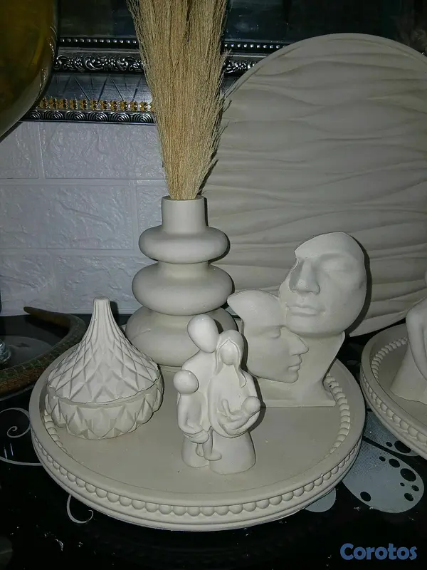 decoración y accesorios - piezas en yeso para pintar  11
