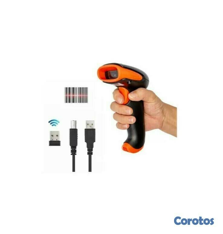 impresoras y scanners - Lector de codigo de barras inalambrico y USB recargable. 2