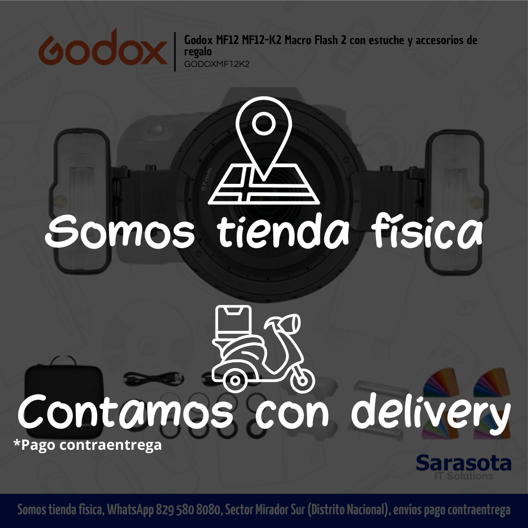 accesorios para electronica - Godox MF12 MF12-K2 Macro Flash 2 + accesorios  1