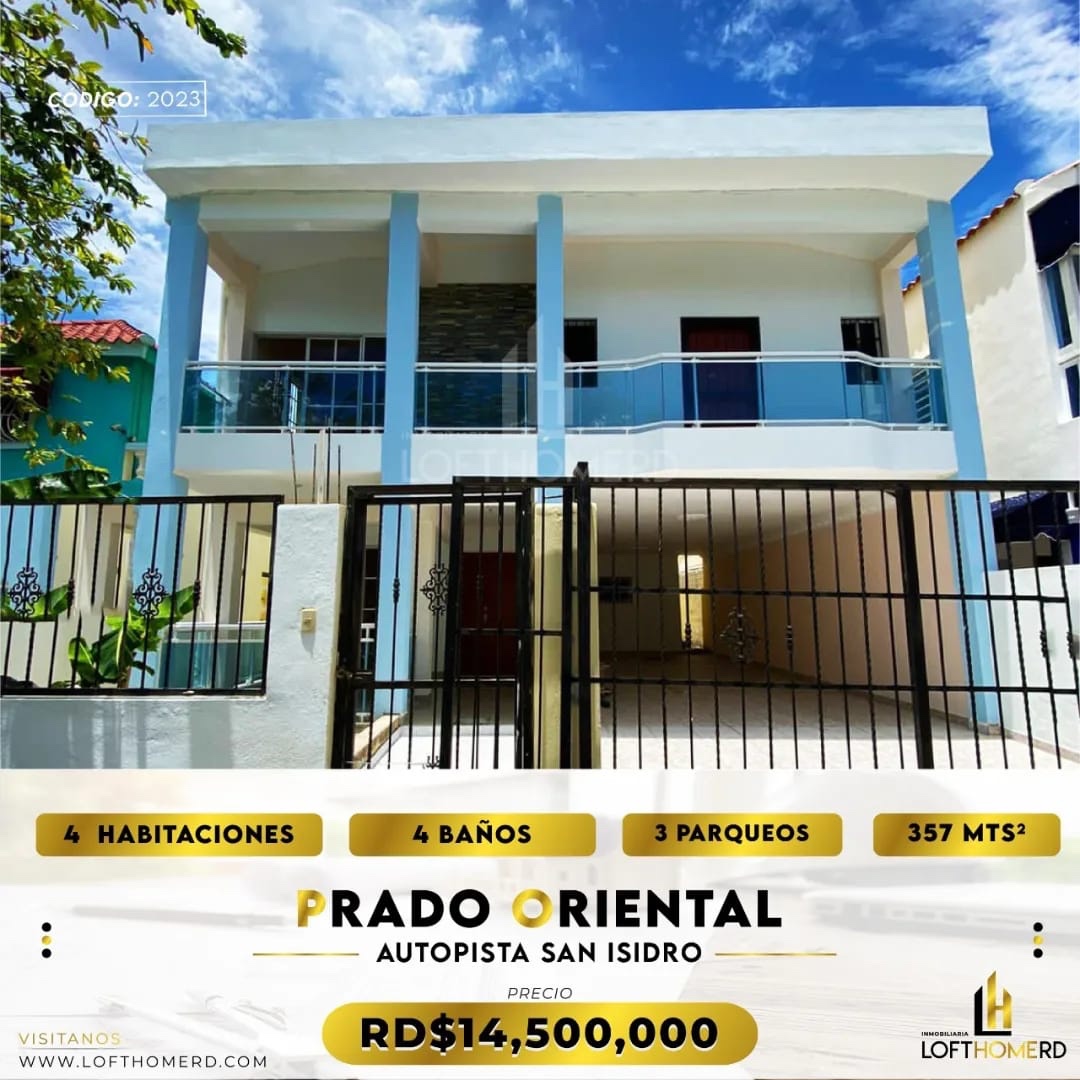 casas - Venta de casa en la autopista de san Isidro prado oriental Santo Domingo  0