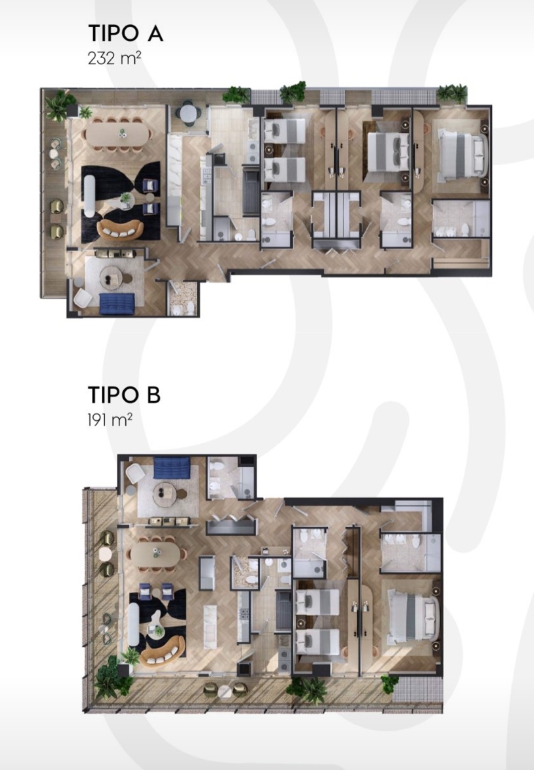 apartamentos - Apartamentos en Piantini de 2 y 3 habitaciones  5