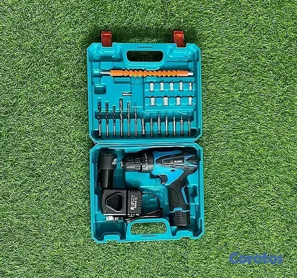 herramientas, jardines y exterior - Taladro de mandril inalambrico recargable de 12 voltios con 2 pila 2