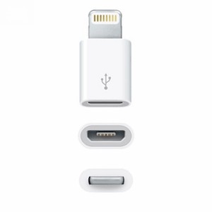 accesorios para electronica - Adaptador de micro USB V8 a conector lightning iPhone
 3