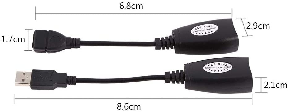 accesorios para electronica - Adaptador de extensión USB 2.0 a RJ45 maximo 150FT largo. 4