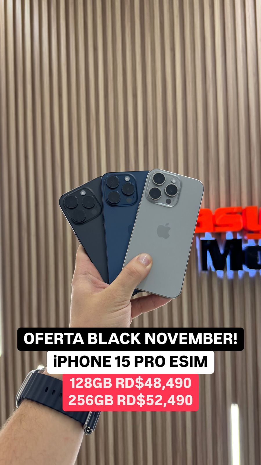celulares y tabletas - iPHONE 15 PRO 128GB/256GB  0