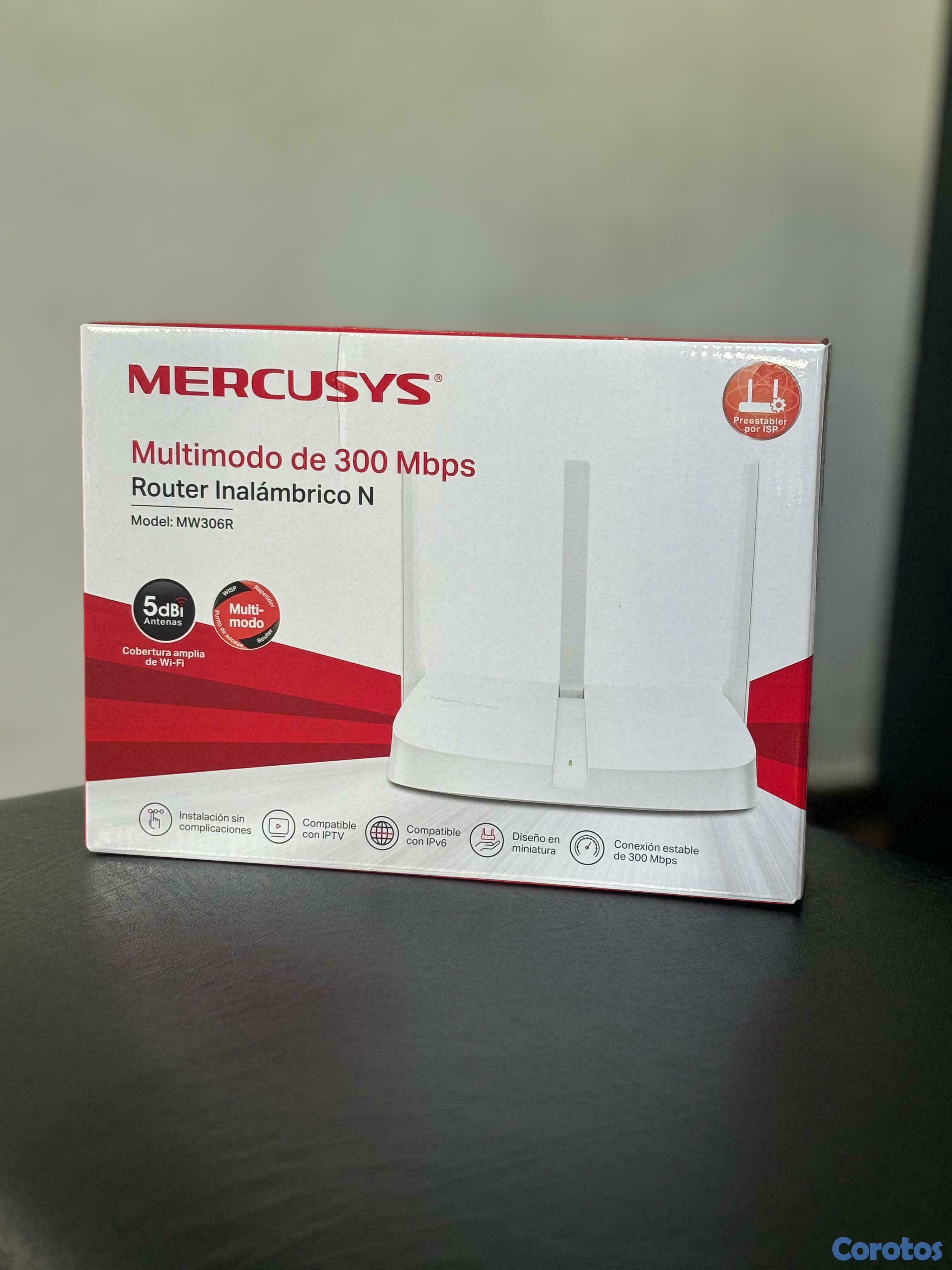 otros electronicos - Router repetidor de internet wifi mercusys mw306r  2