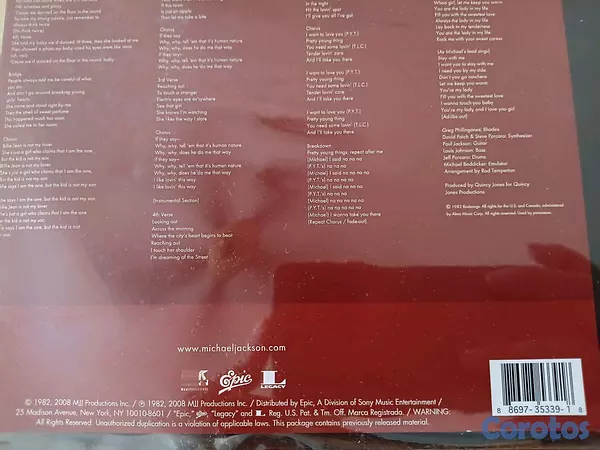 cds y vinilos - Michael Jackson-Disco de vinilo 3