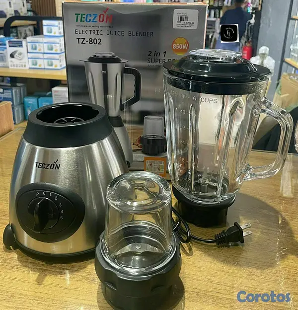 electrodomesticos - 🥤 LICUADORA TECZÓN Vaso de cristal resistente 2