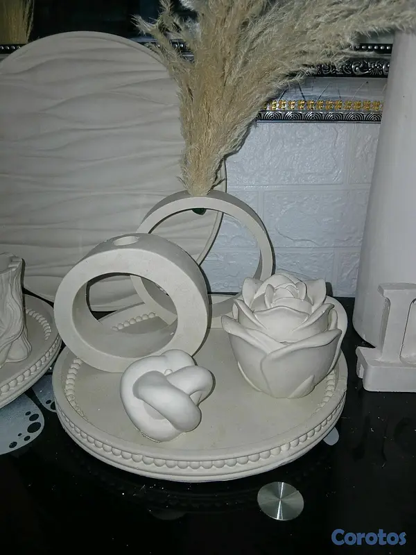 decoración y accesorios - piezas en yeso para pintar  12